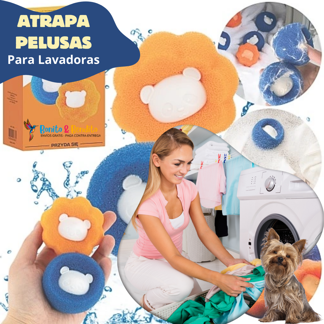Atrapa Pelo y Pelusa en Lavadoras. 👗👔🧥