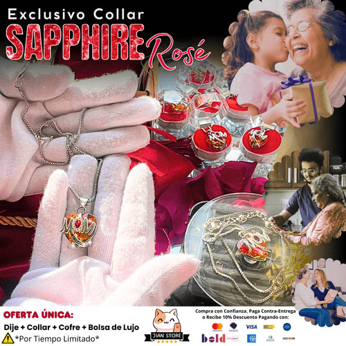 ¡EXCLUSIVO Tributo a Mamá! Cristal Sapphire Rose™