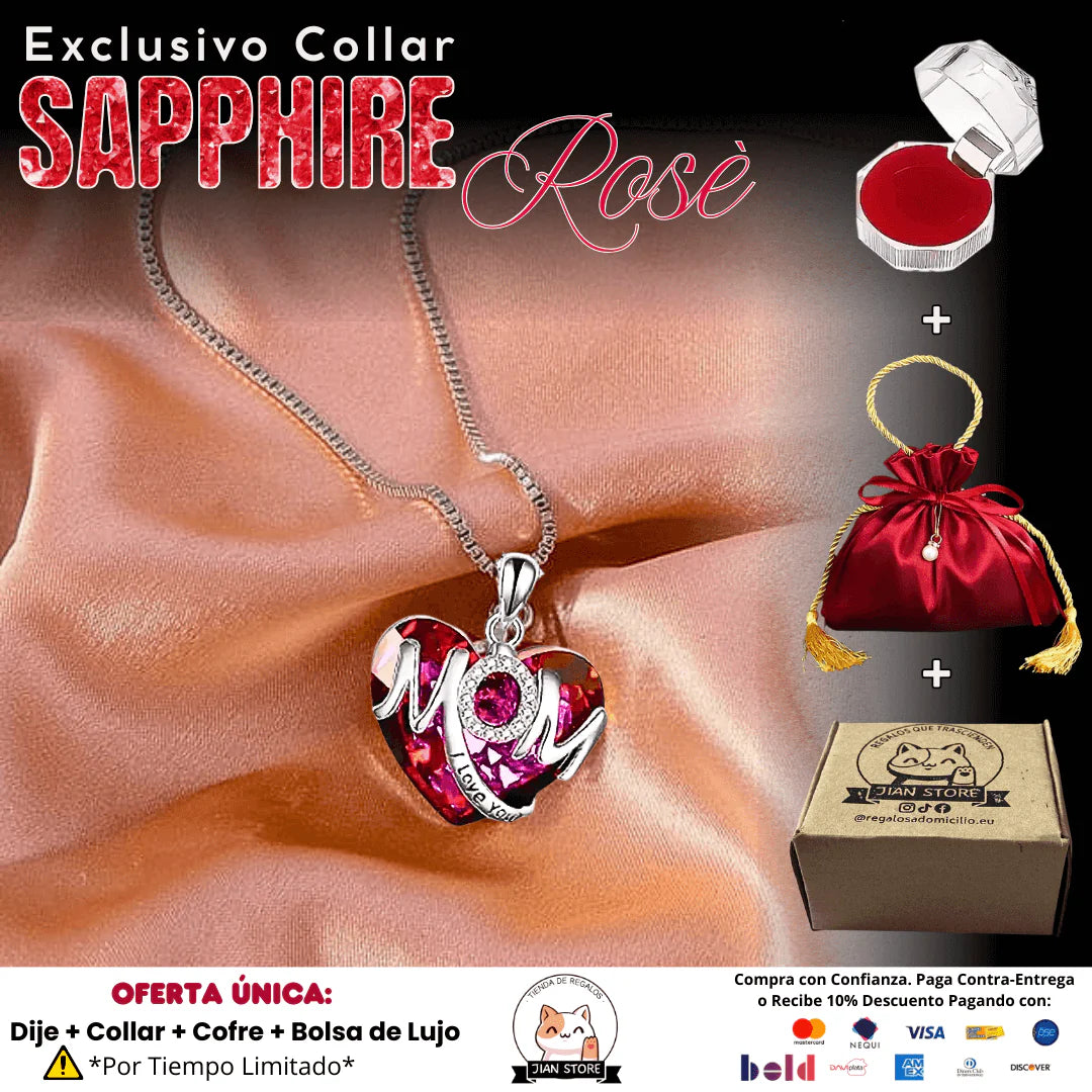 ¡EXCLUSIVO Tributo a Mamá! Cristal Sapphire Rose™